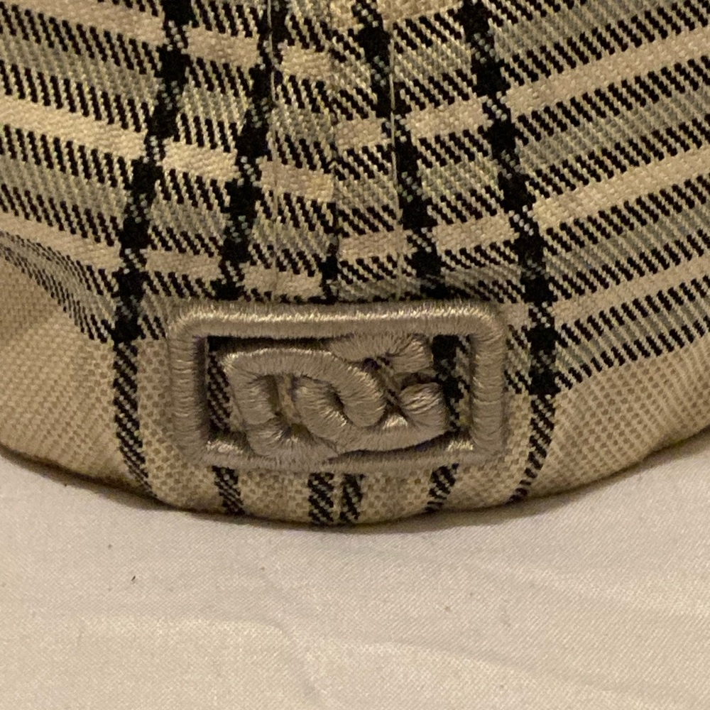 DC Beige Plaid Baseball Cap with Black Accents - Picture 4 of 9